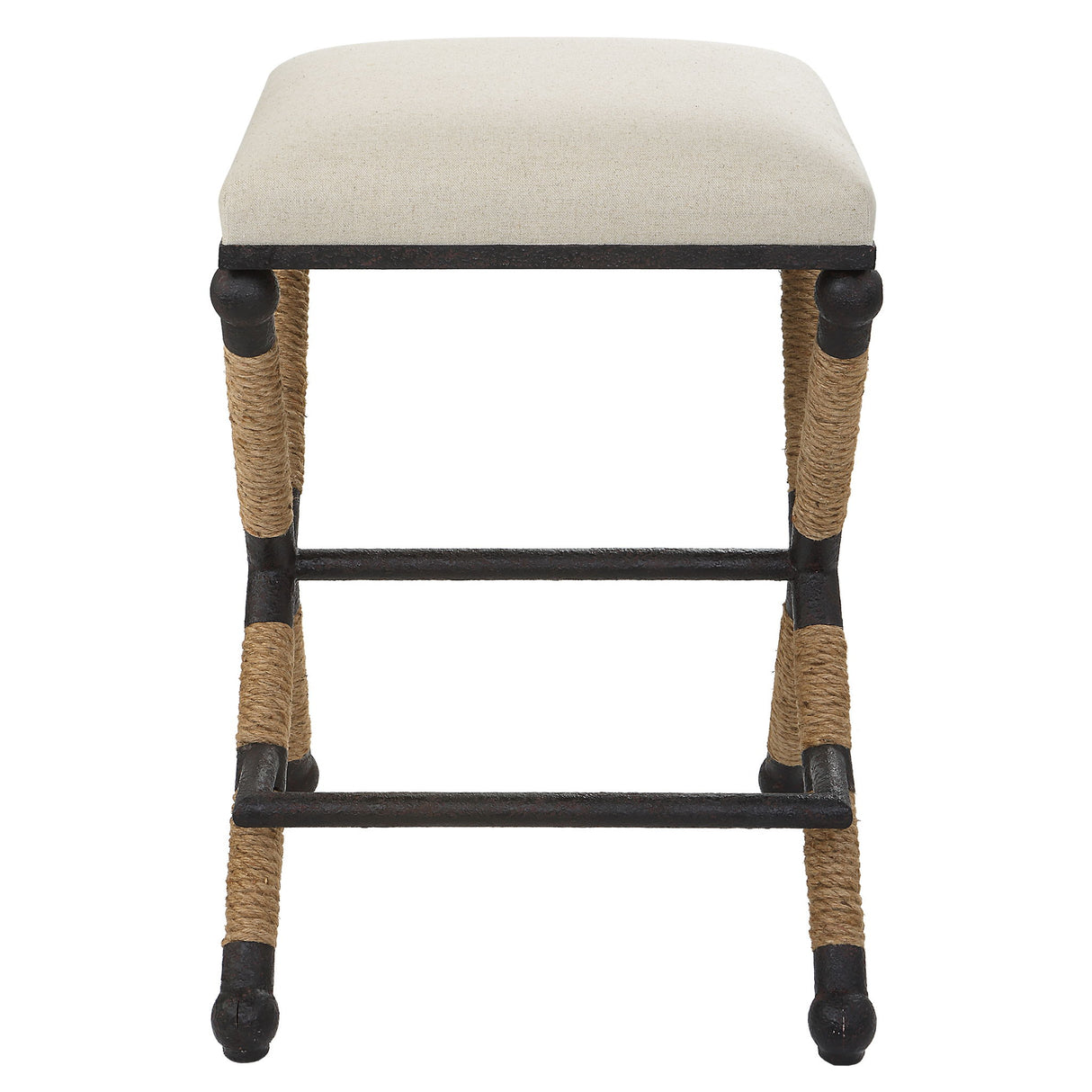 Firth - Rustic Counter Stool - Oatmeal