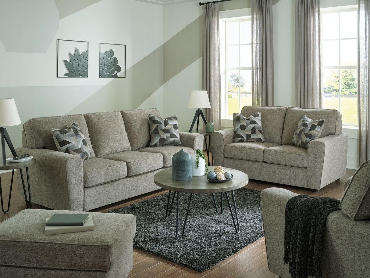 Cascilla - 2 Pc. - Sofa, Loveseat - Pewter