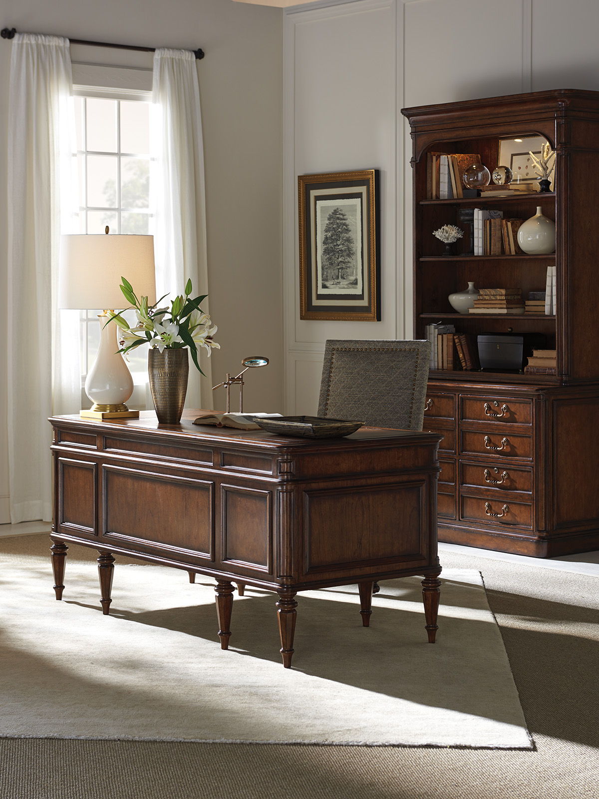 Richmond Hill - Wesley Desk - Dark Brown