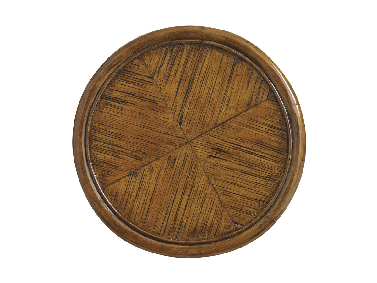 Bali Hai - Hibiscus Round Accent Table - Dark Brown