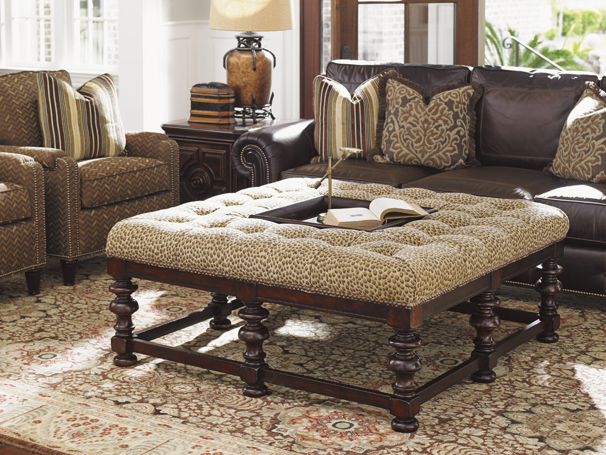 Tommy Bahama Upholstery - Heather Cocktail Ottoman