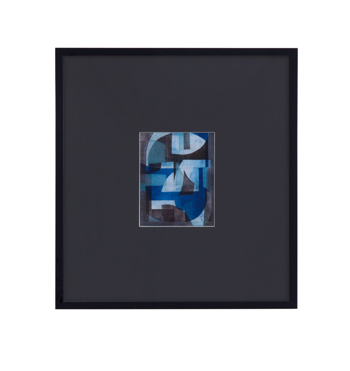 Leo II Framed Print - Black / Blue