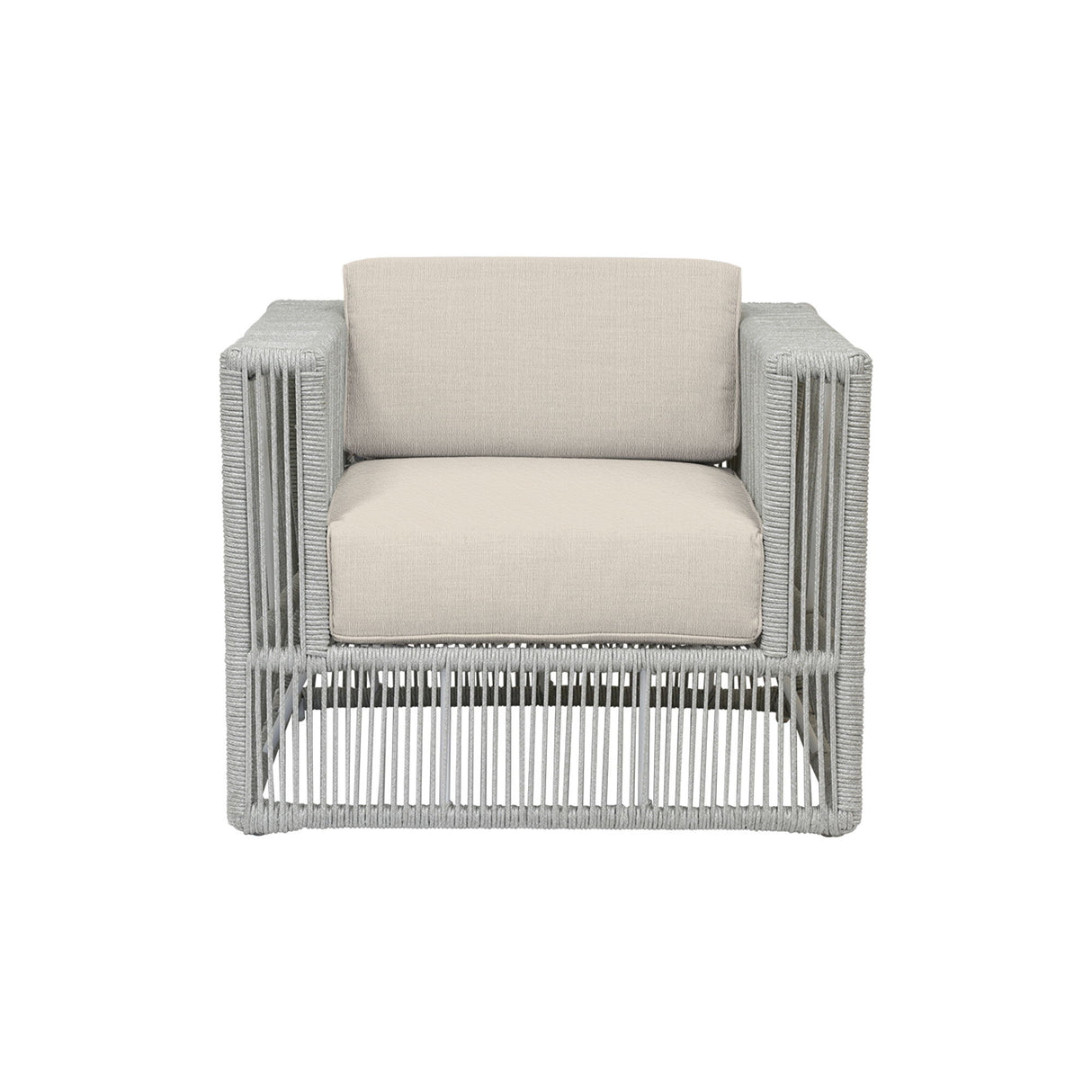 Miami - Club Chair, With Self Welt - Echo Ash / Pearl Silver