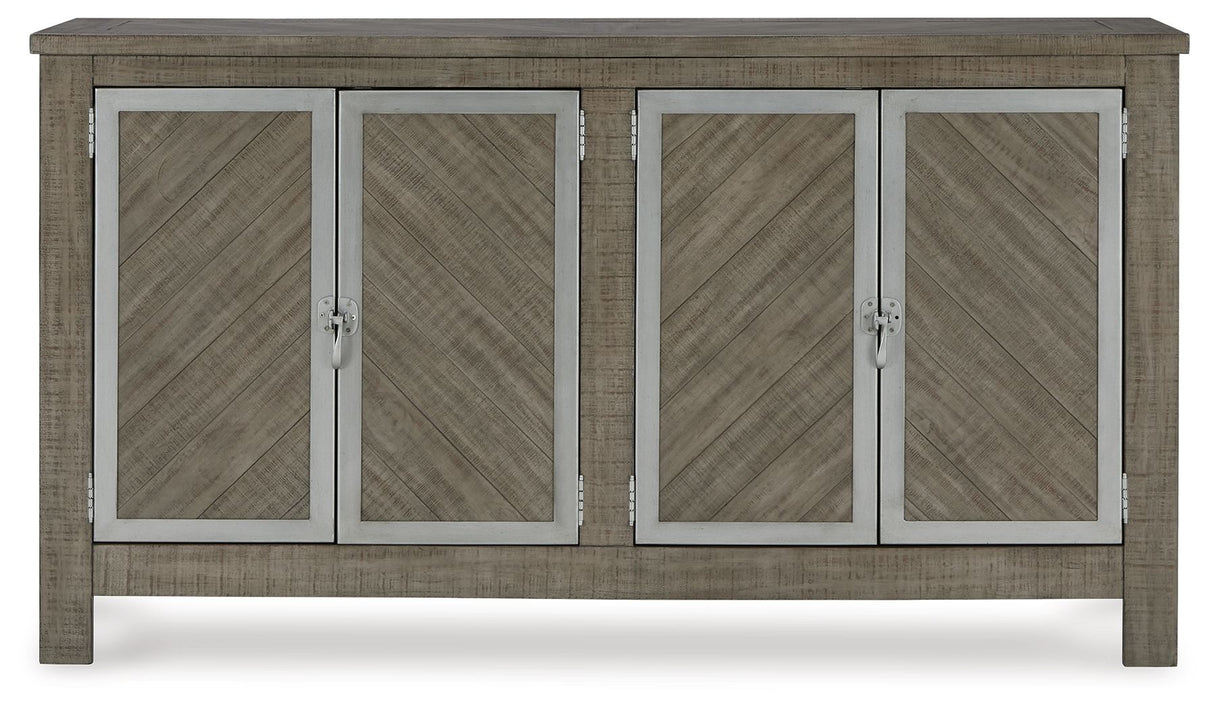 Krystanza - Dining Room Server - Weathered Gray