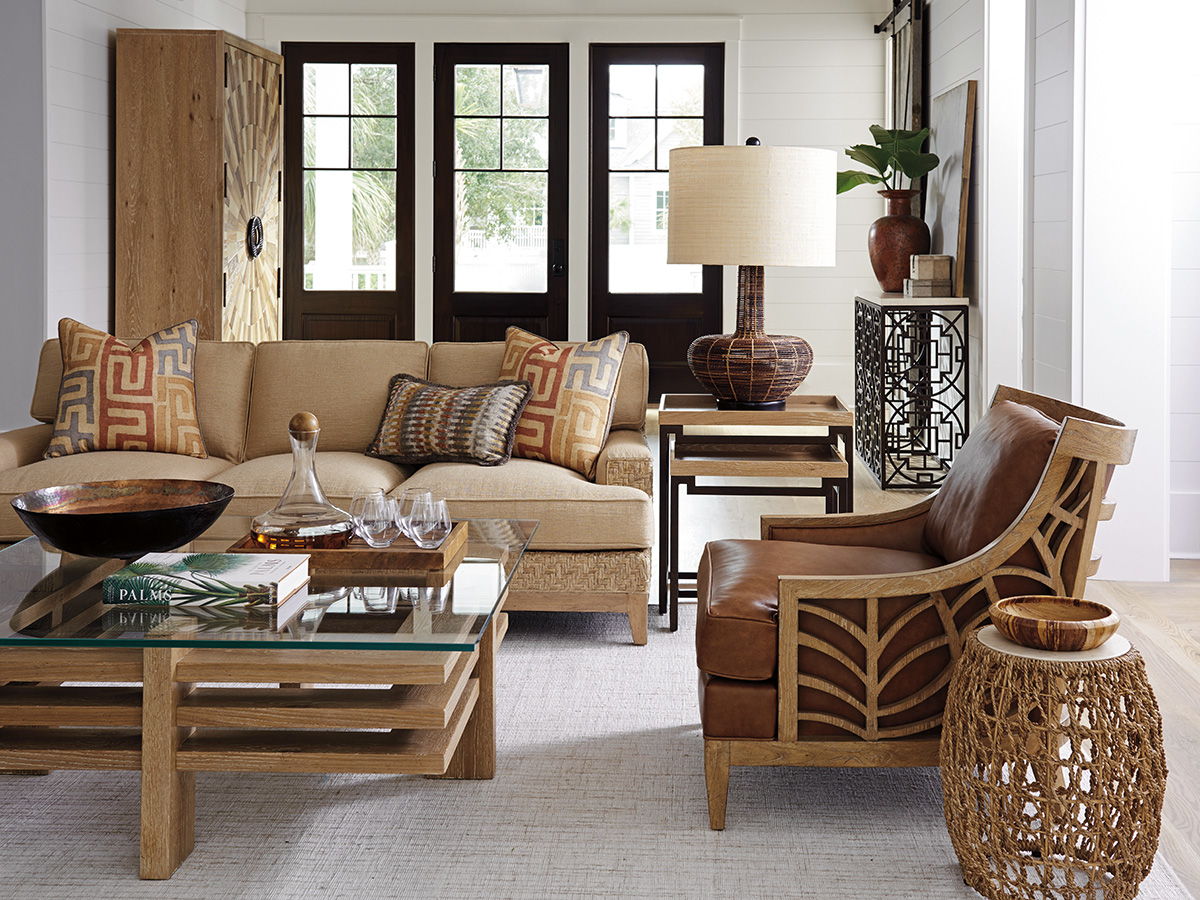 Los Altos - Madrid Woven Accent Table - Light Brown