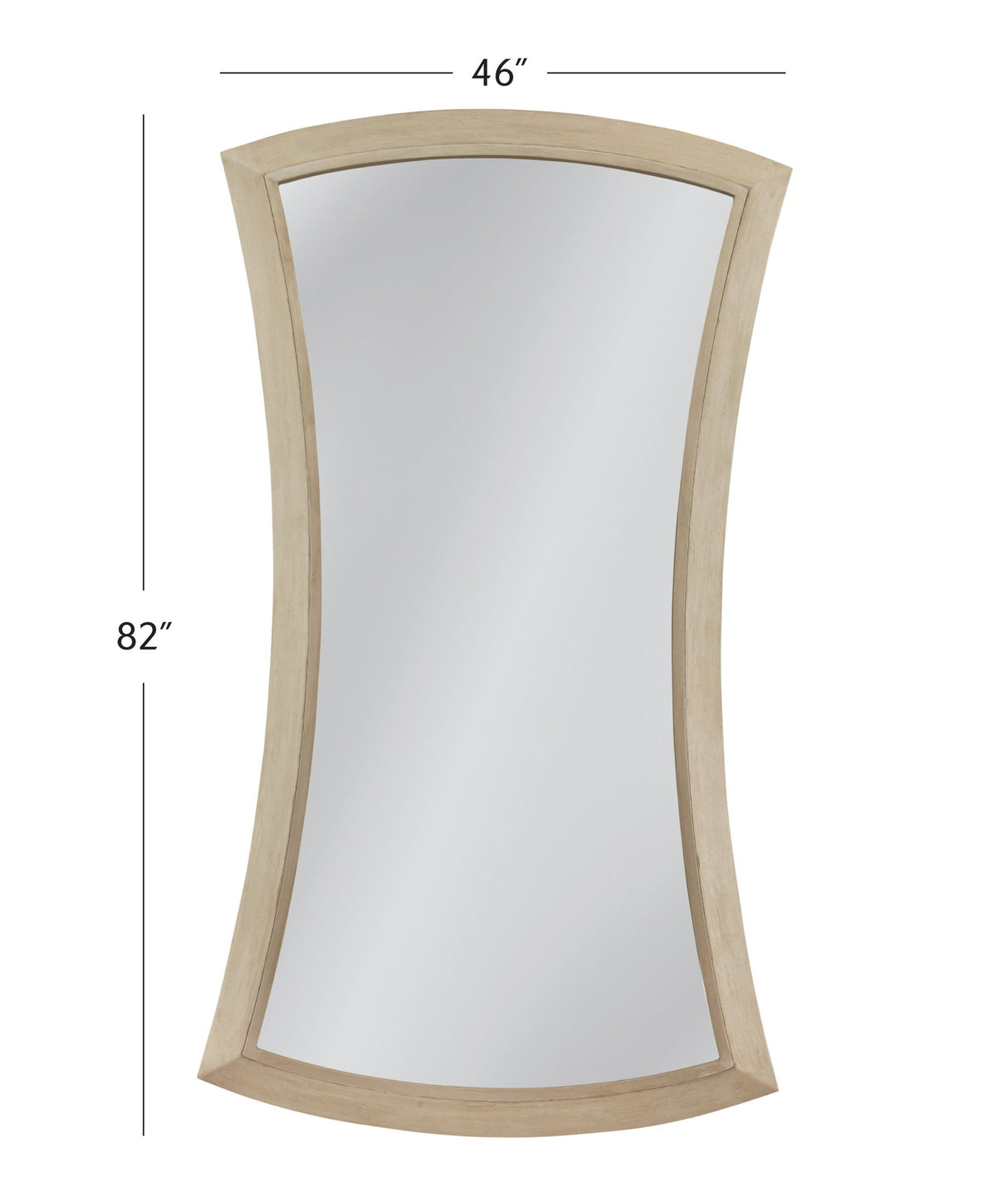 Biles - Floor Mirror - Silver Leaf