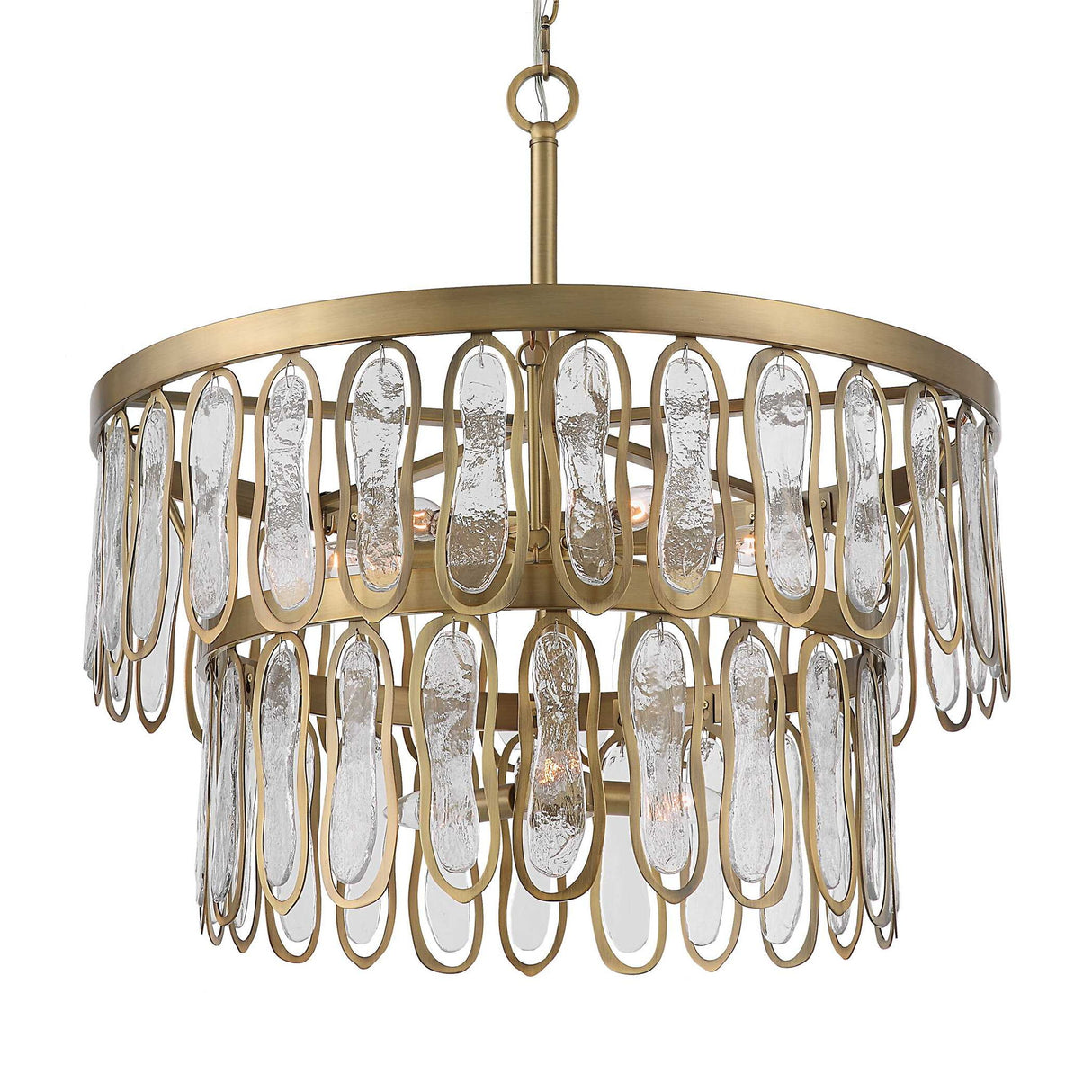 Aurelie - 9 Light Round Pendant - Brass