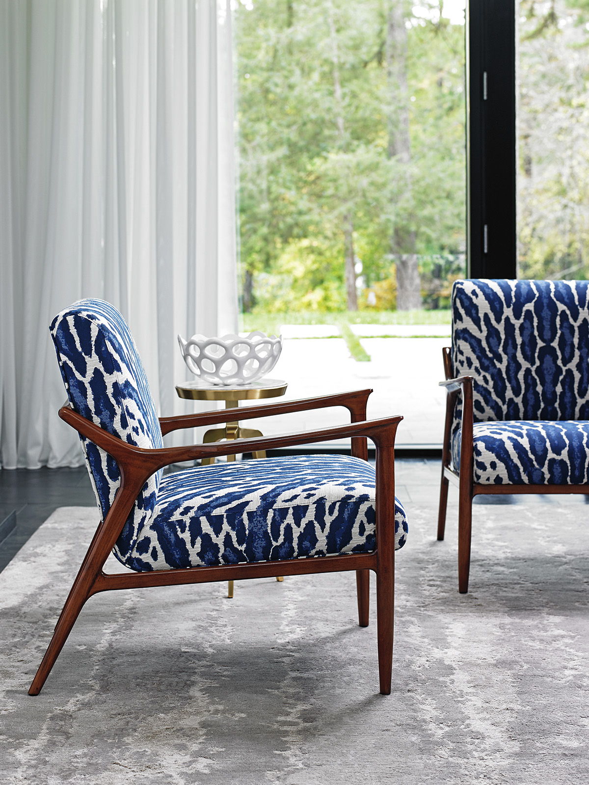 Lexington Upholstery - Warren Chair - Blue