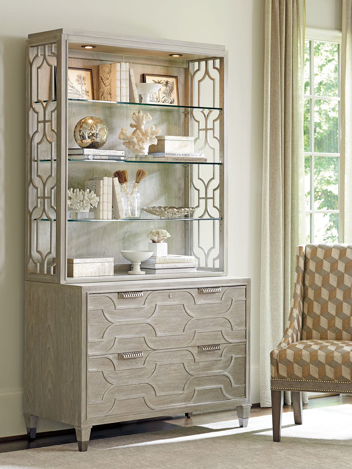 Greystone - Octavia File Chest - Beige