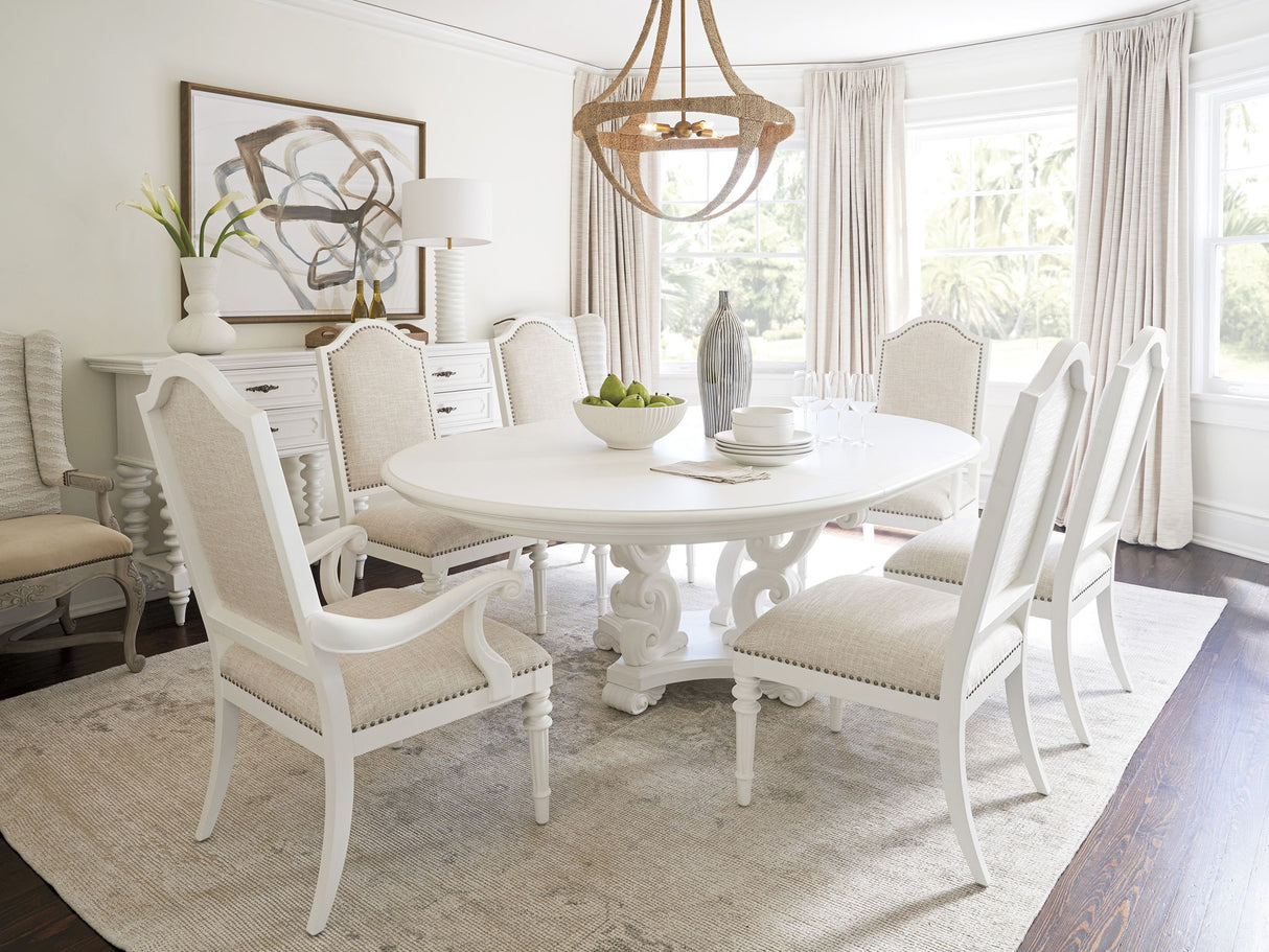 Villa Blanca - Modena Round Dining Table - White