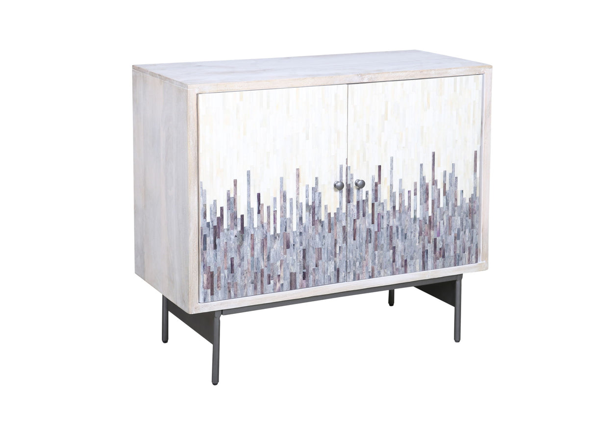 Zooey - Hall Cabinet - White Wash Mango