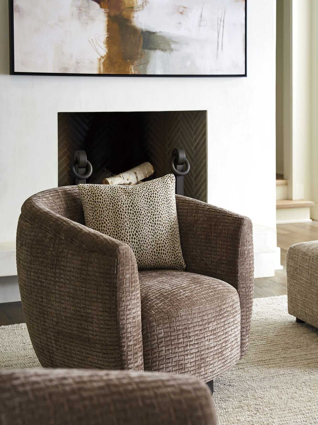 Zanzibar - Haviland Swivel Chair - Light Brown