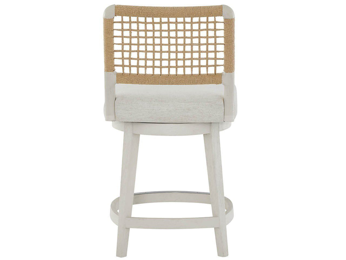 Oasis - Shoreline Swivel Counter Stool - White / Light Brown