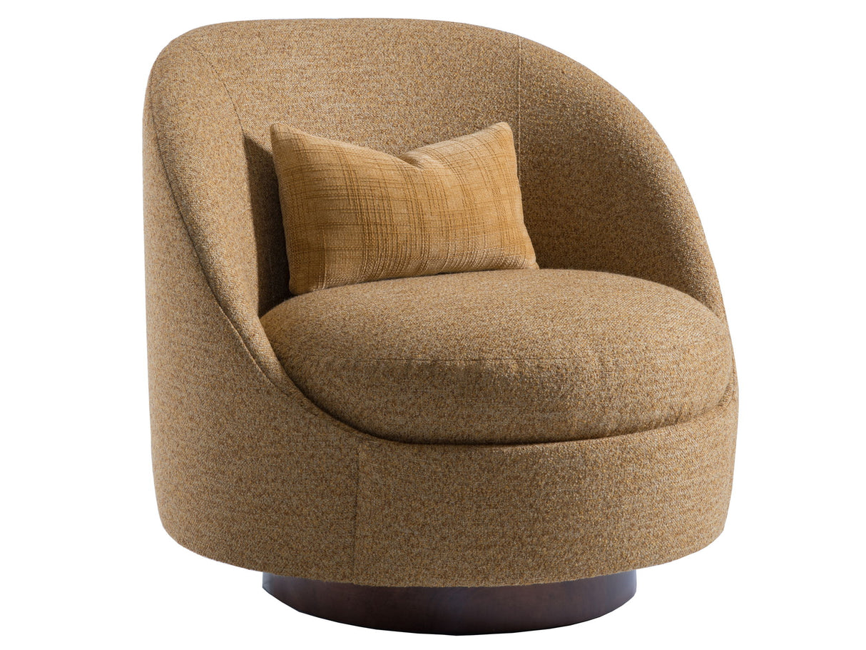 Artistica Upholstery - Genevieve Swivel Fabric Chair - White