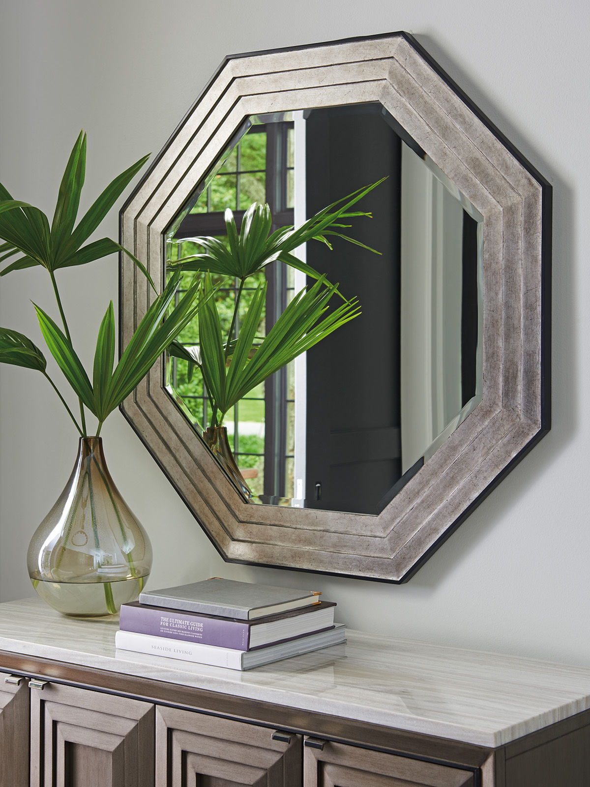 Ariana - Latour Octagonal Mirror - Gray