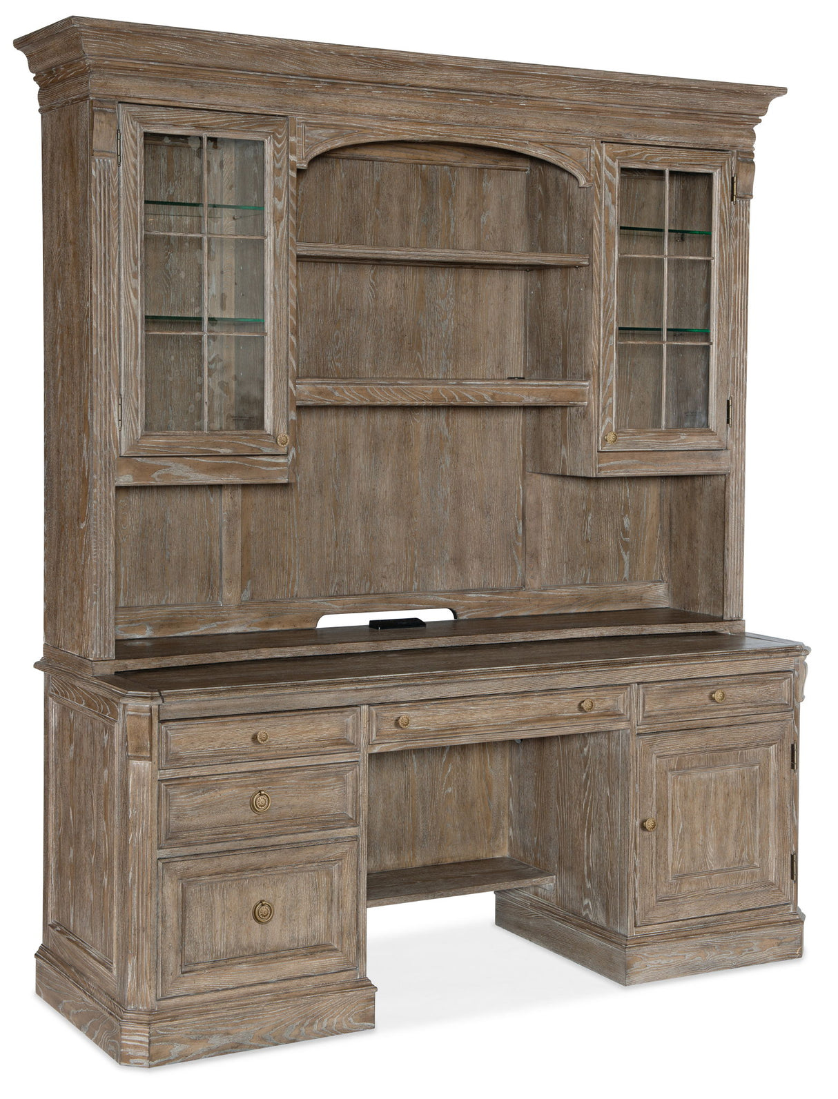 Sutter - Computer Credenza - Light Brown