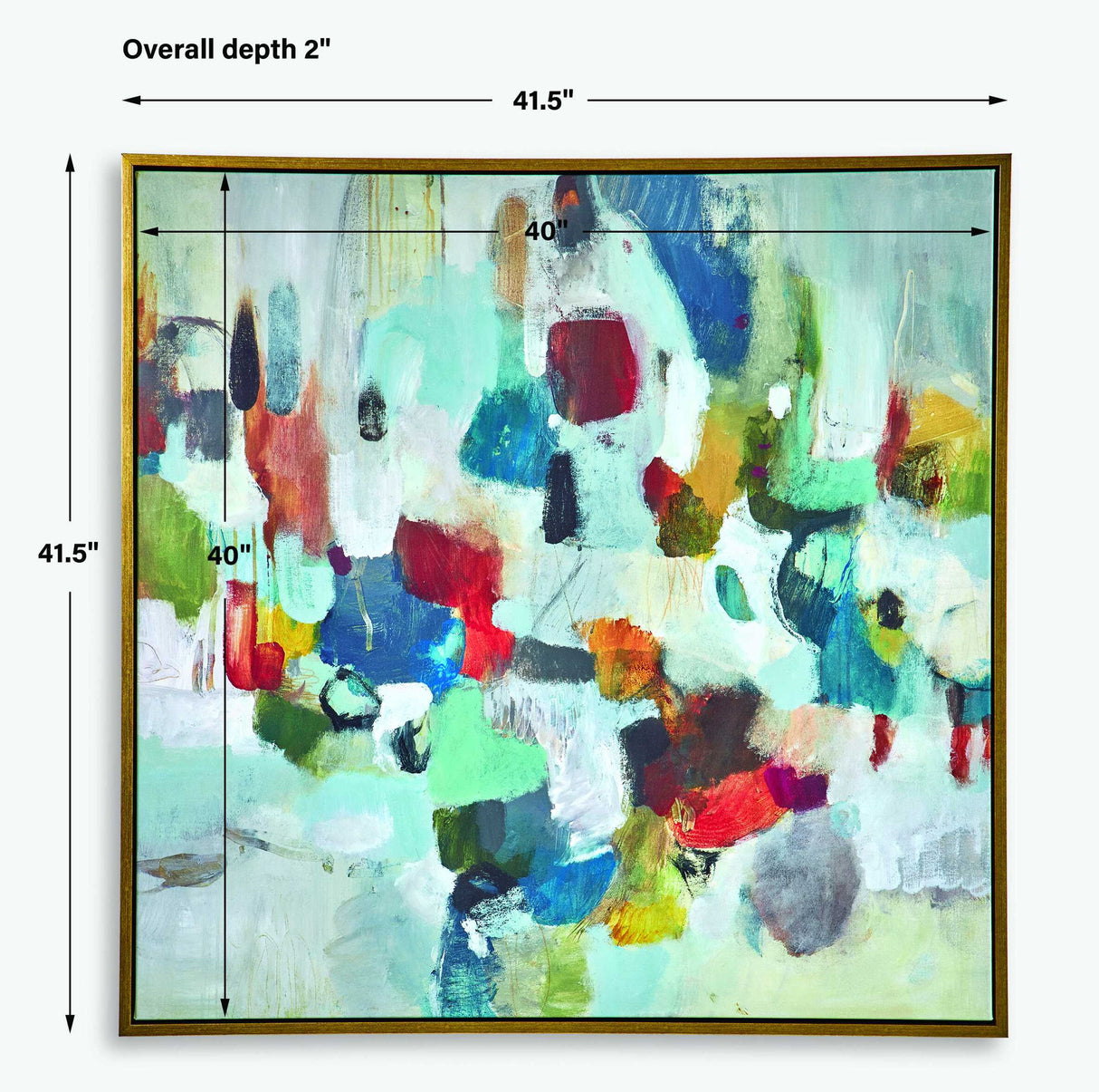 As We Say - Framed Abstract Art - Gray