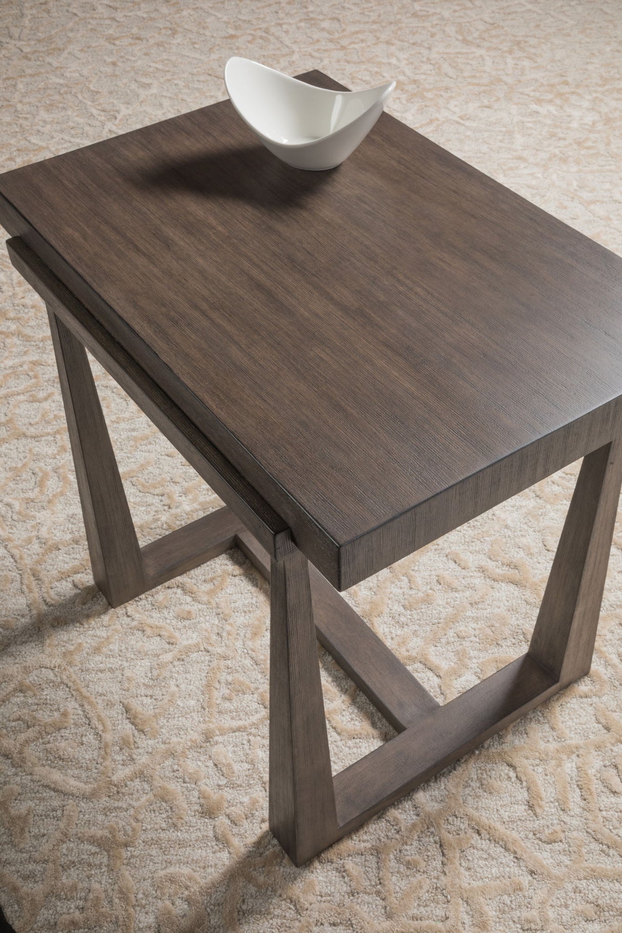 Cohesion Program - Wood Grantland Rectangular End Table - Dark Brown