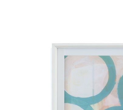 Aqua Cireles - Framed Print (Set of 2) - Light Blue