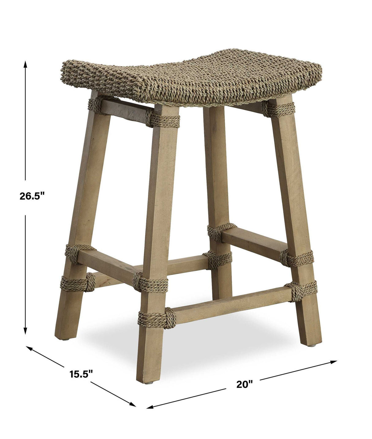 Everglade - Sea Grass Counter Stool - Beige