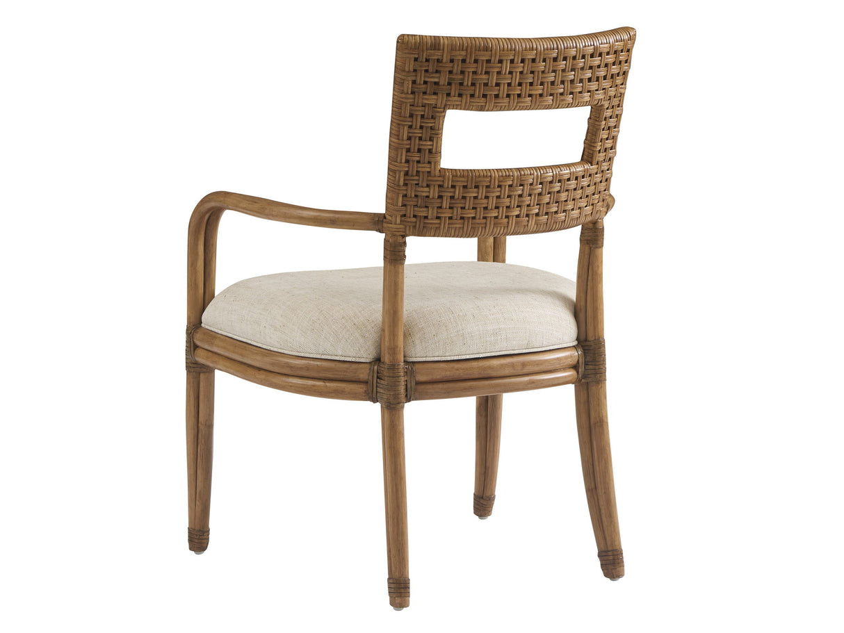 Key Biscayne - Delano Woven Chair - Light Brown / Beige