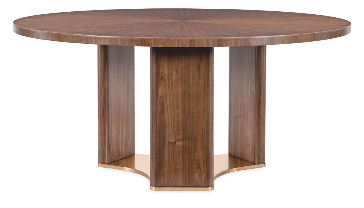 Eleana - Round Dining Table - Medium Wood