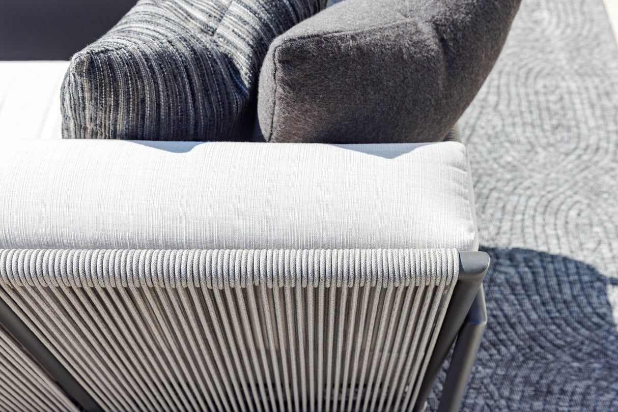 Pietra - Loveseat, No Welt - Echo Ash / Dark Gray