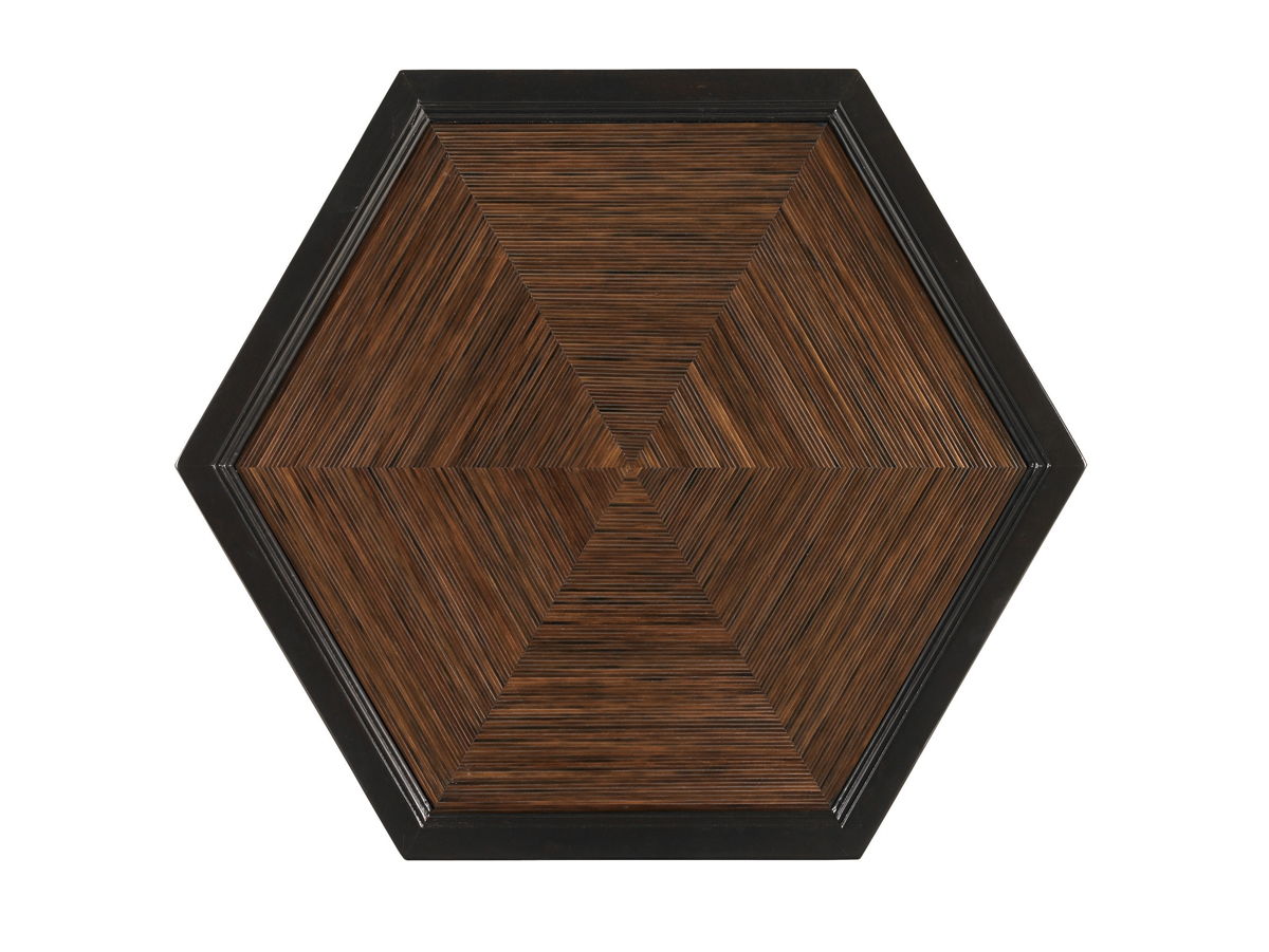 Royal Kahala - Sugar And Lace Dining Table With 60" Glass Top - Dark Brown