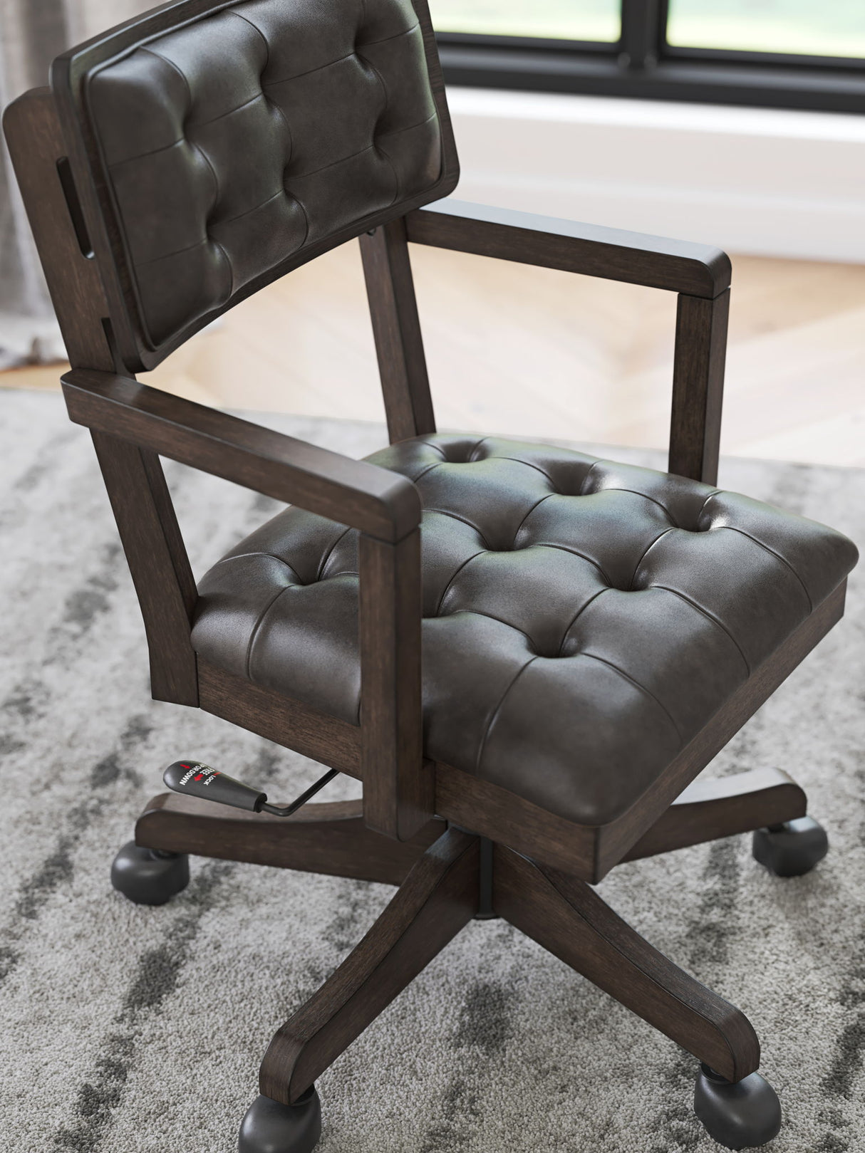 Breckington - Home Office Desk Chair - Dark Brown
