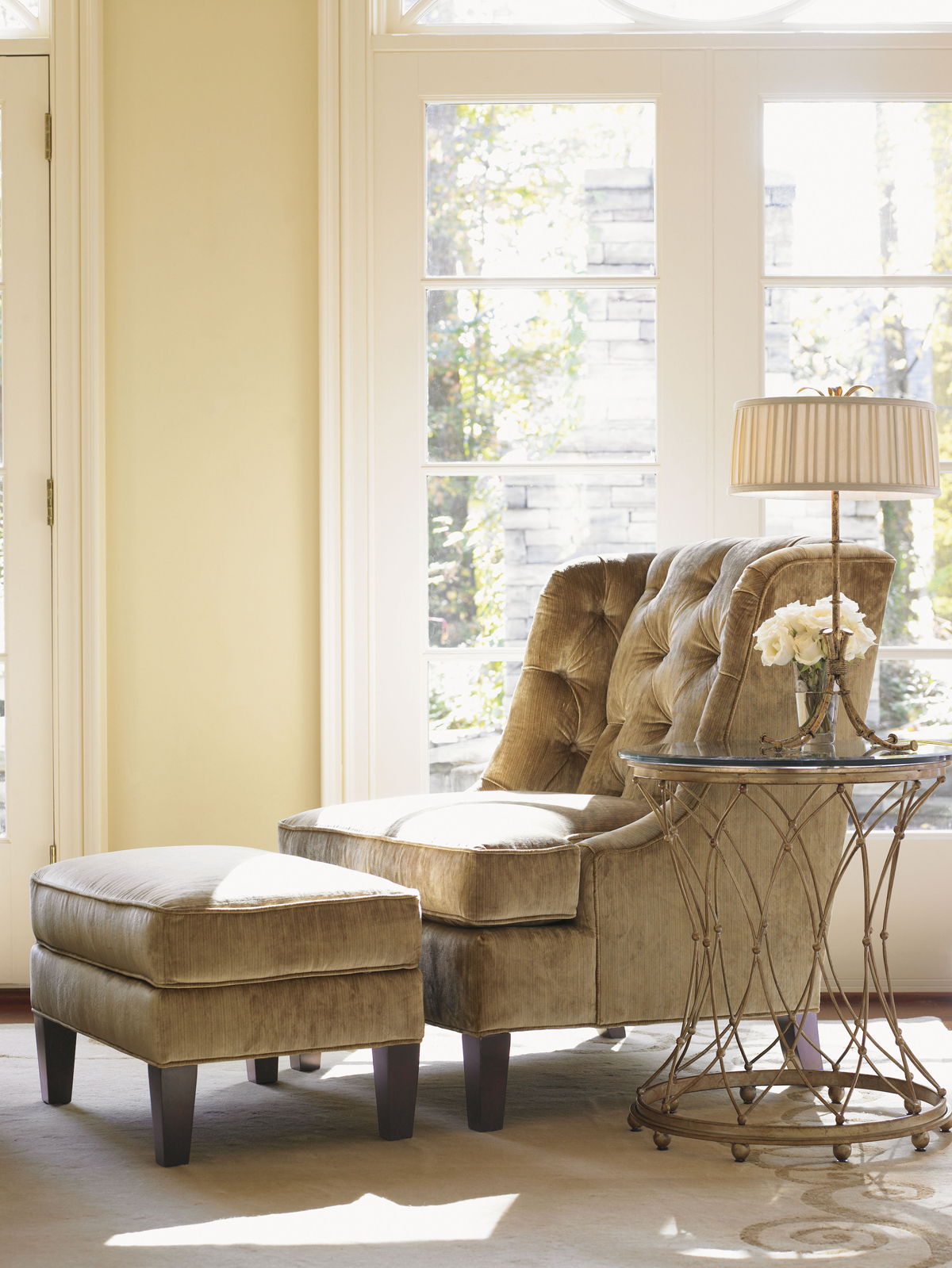 Lexington Upholstery - Belrose Chair - Light Brown