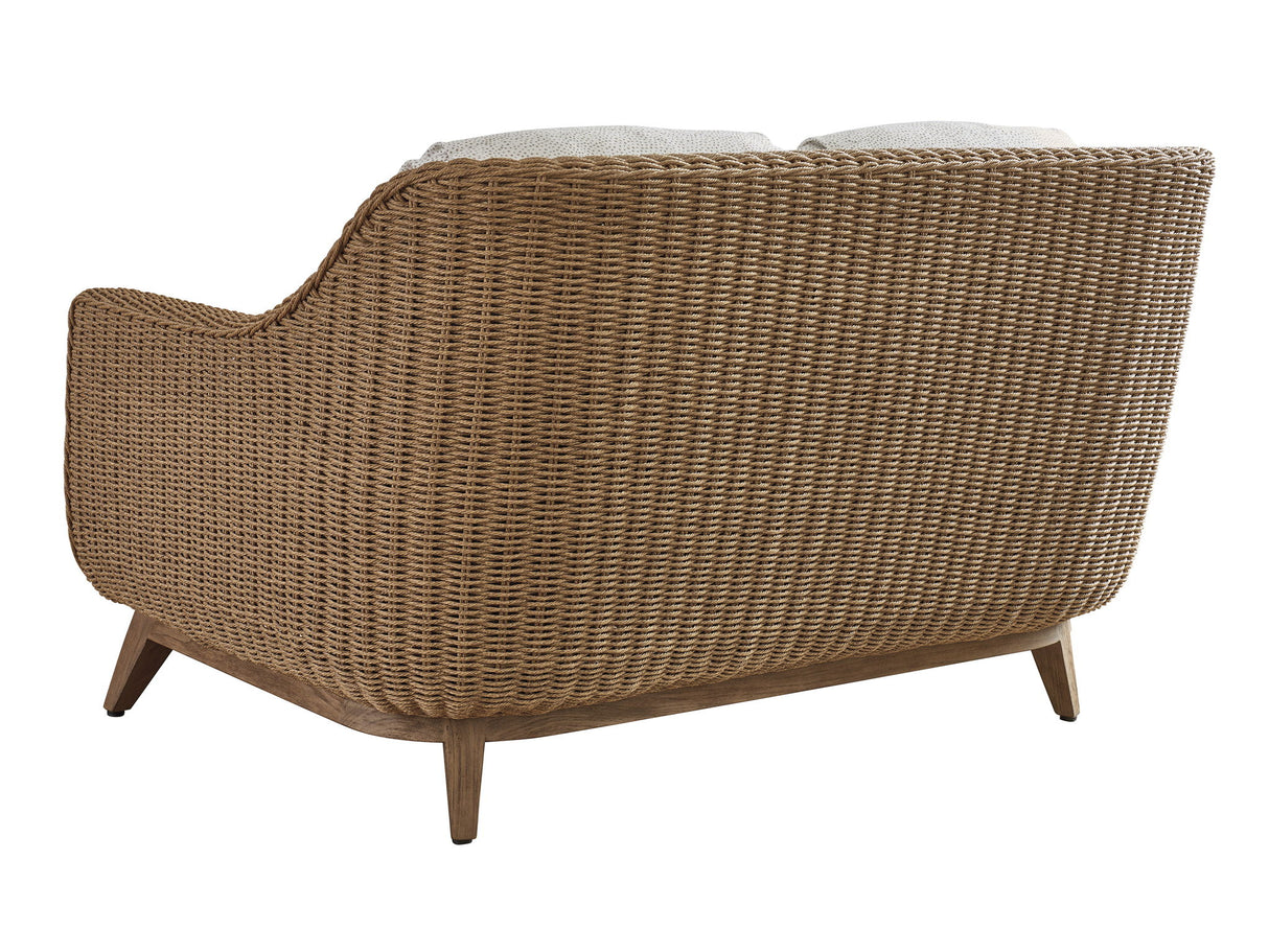 Isle Of Palms - Loveseat - Dark Brown / White