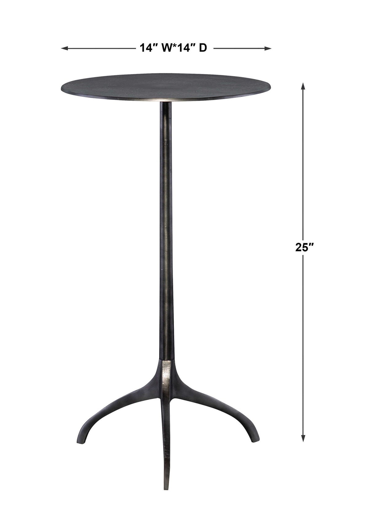 Beacon - Industrial Accent Table - Black