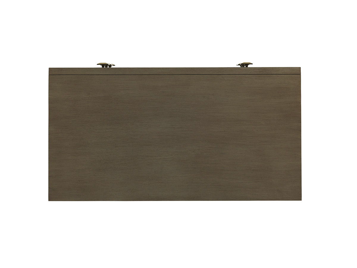 Ariana - Divonne Mirrored Nightstand - Dark Brown