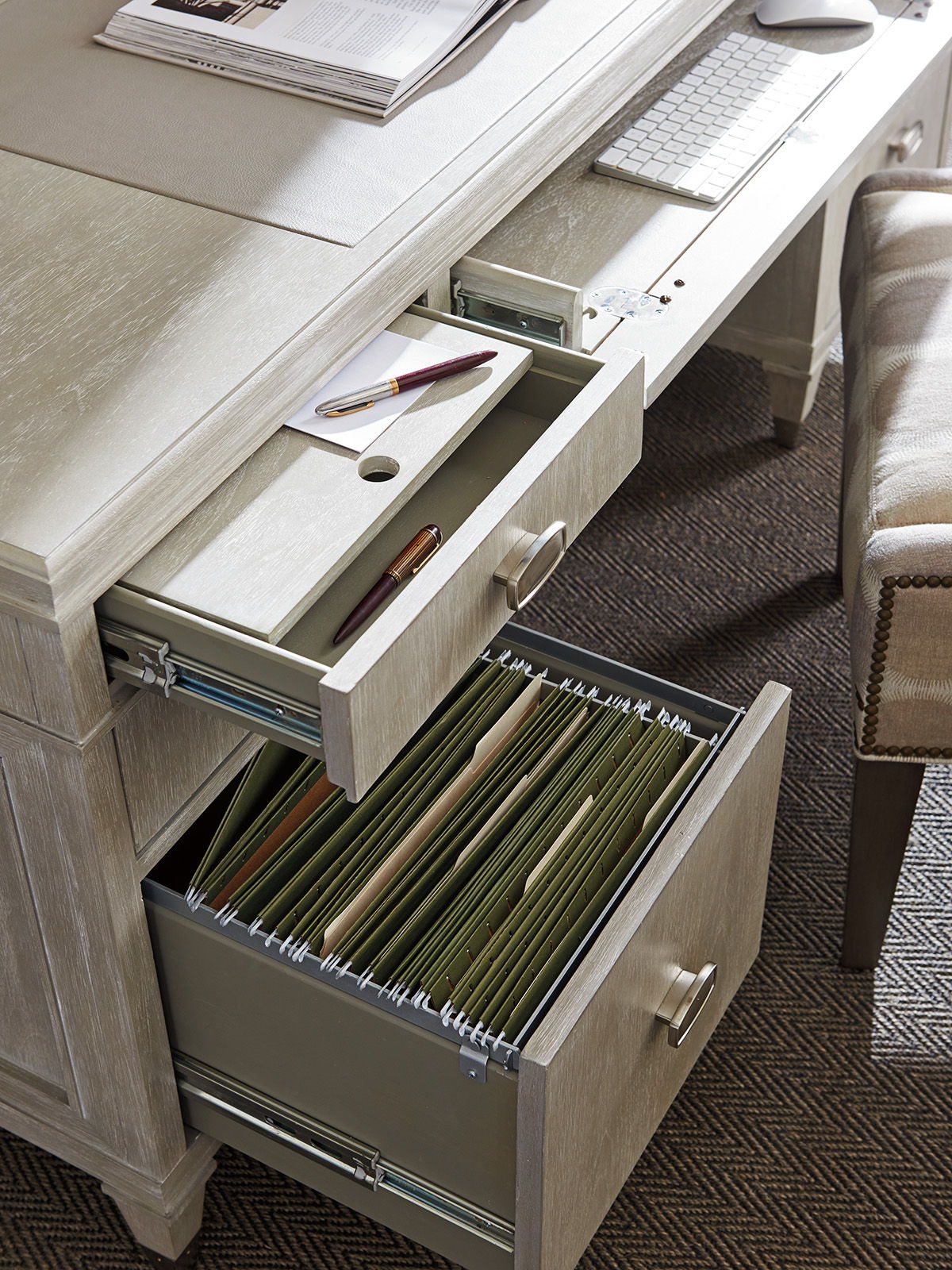 Greystone - Avery Executive Desk - Beige