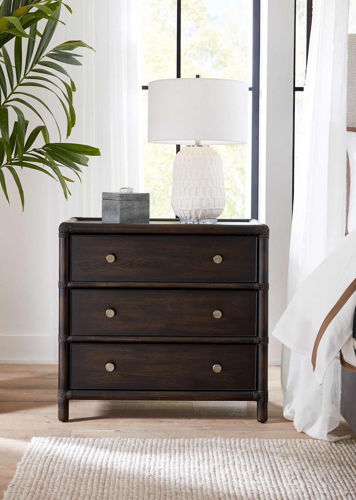 Retreat - Pole Rattan Nightstand