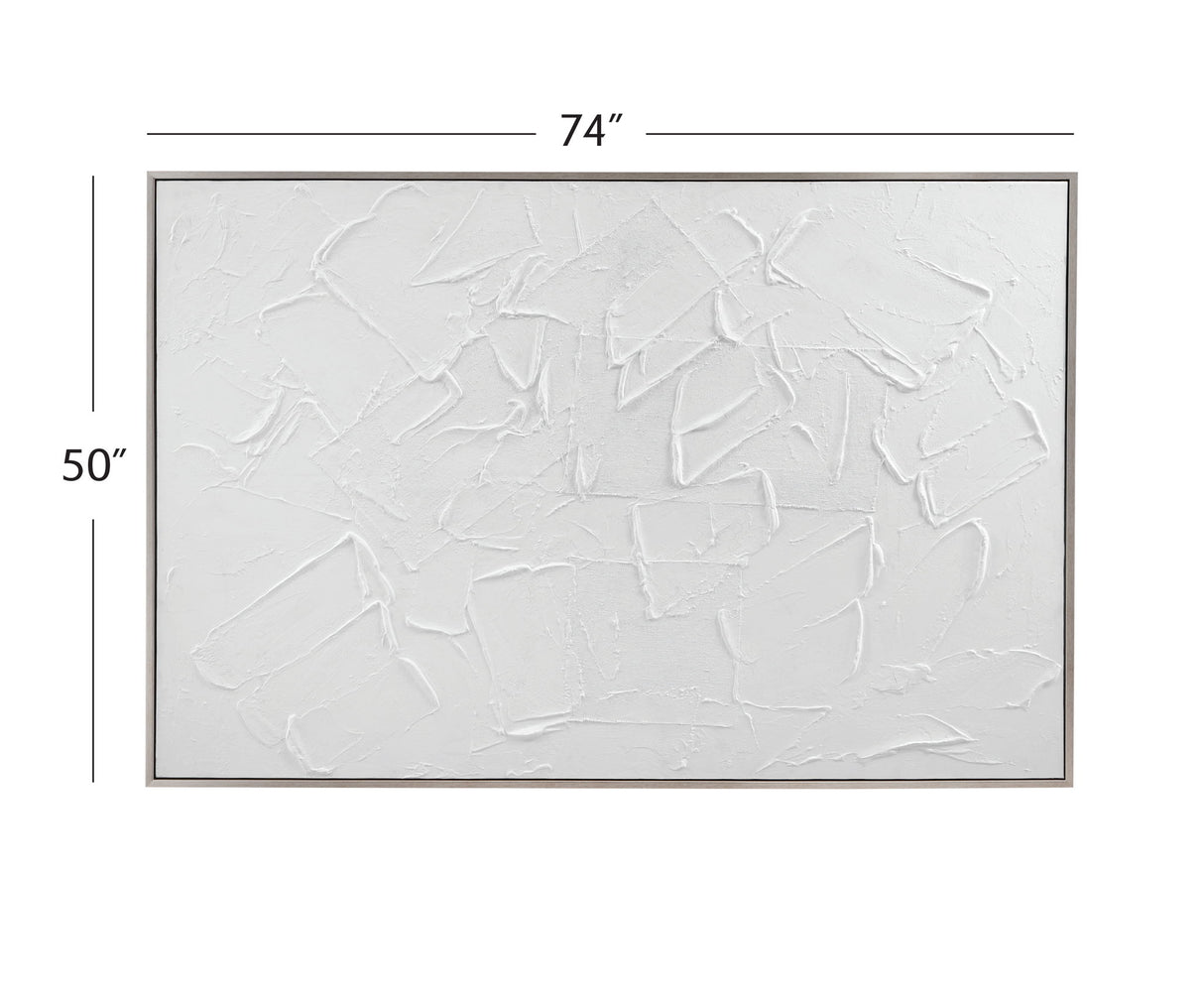 Paradisio Framed Canvas - White