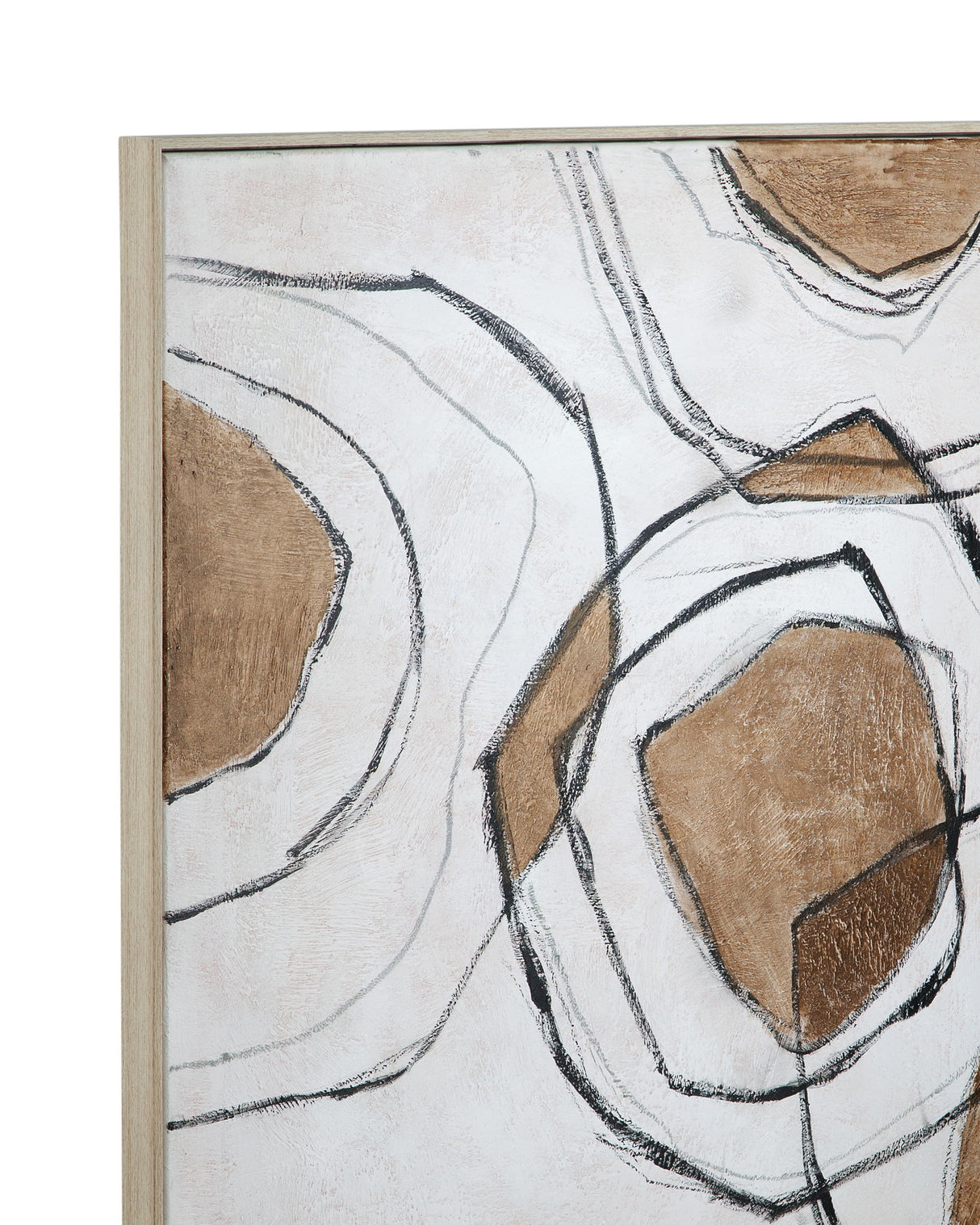 Rhetoric Canvas Art - White / Light Brown