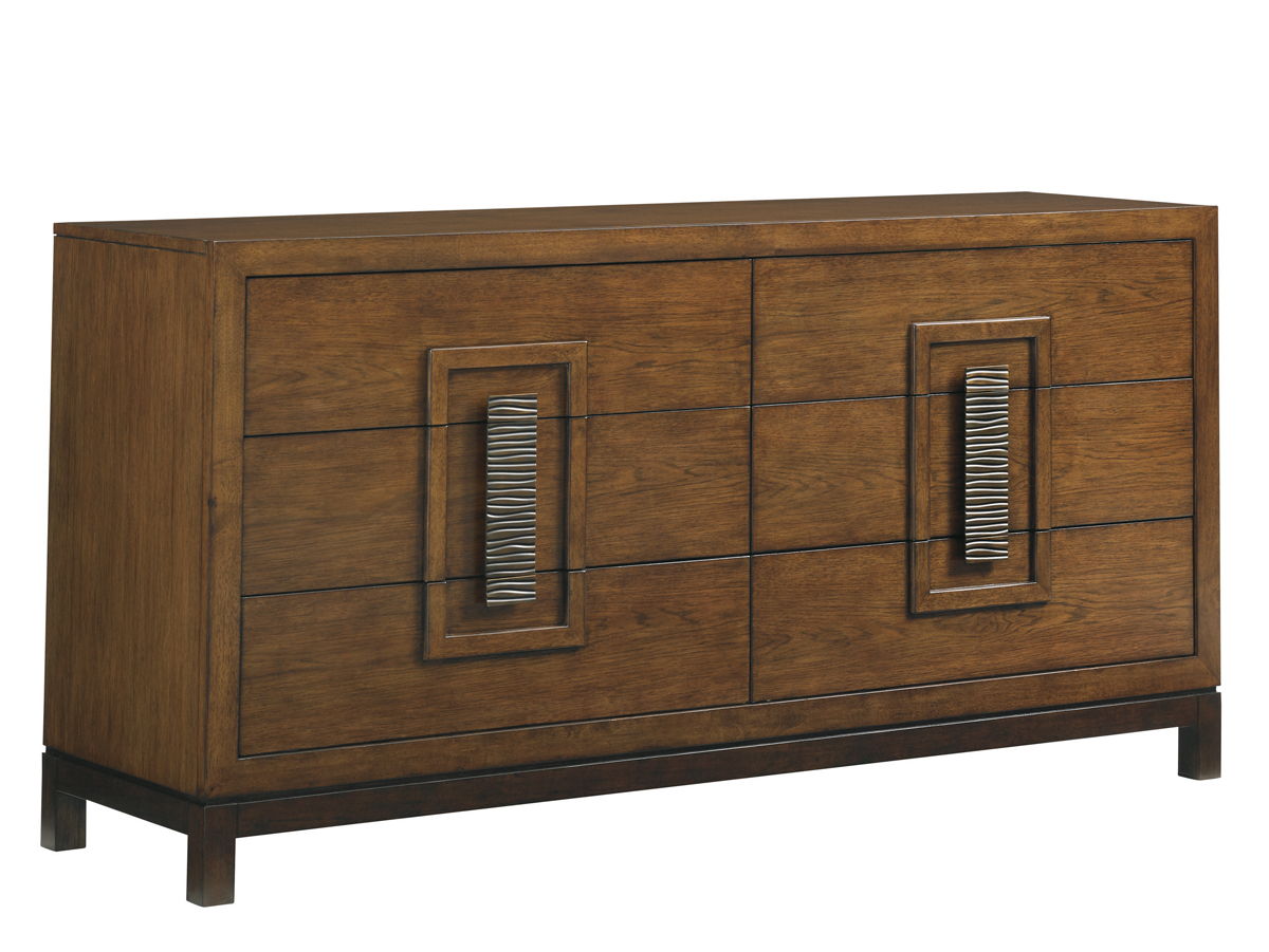 Island Fusion - Heron Island Double Dresser - Dark Brown