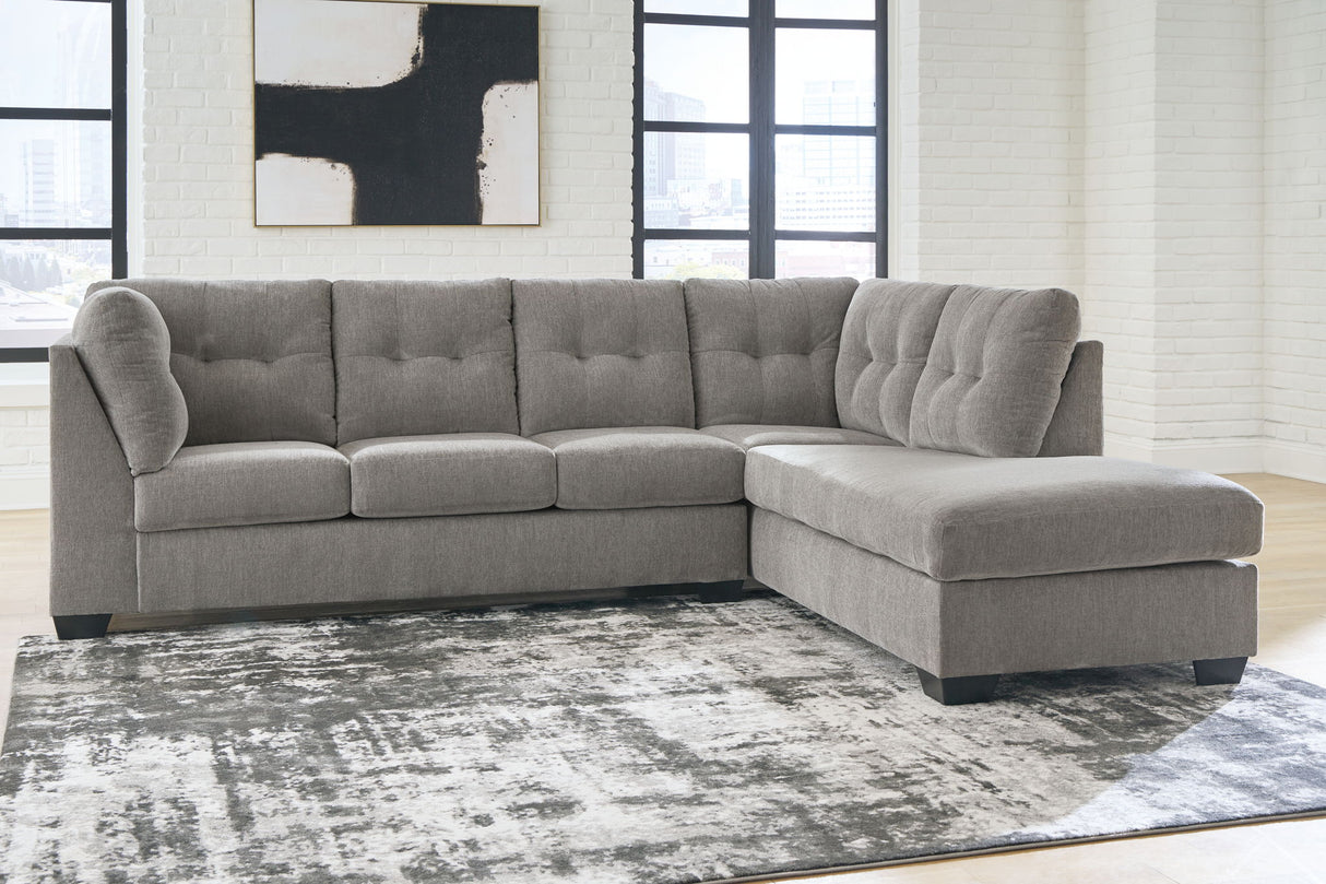 Lanelly - 2-Piece Sectional With Raf Corner Chaise - Alloy