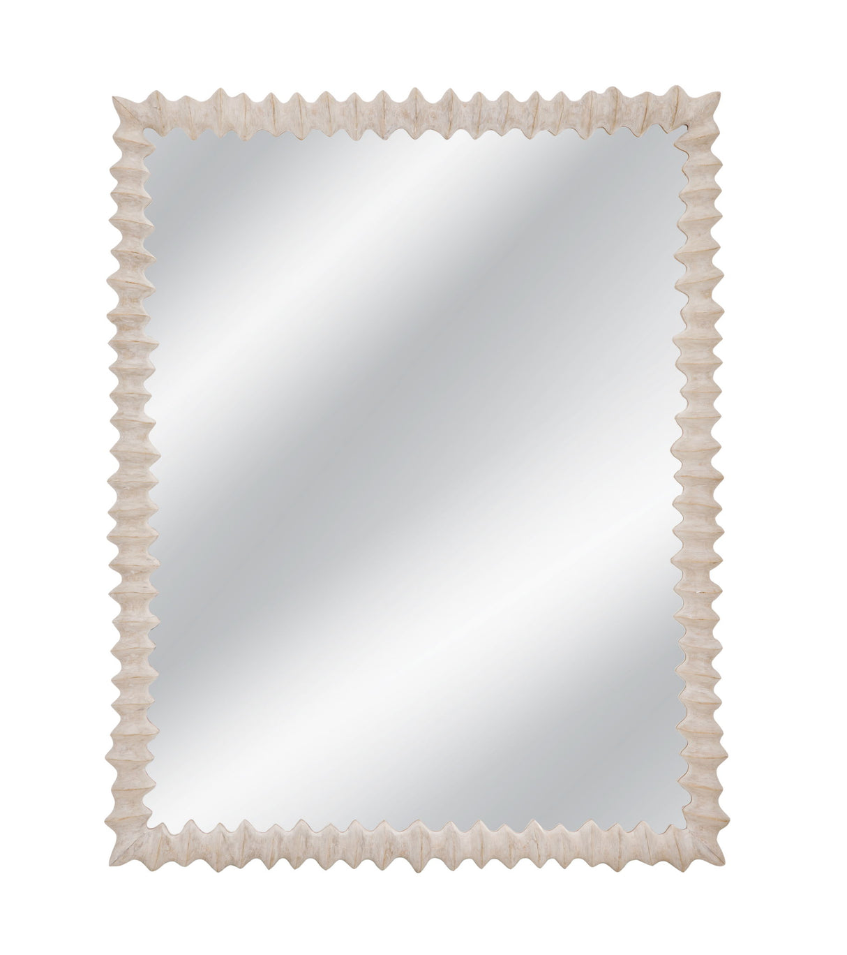 Churchill - Wall Mirror - Distressed White