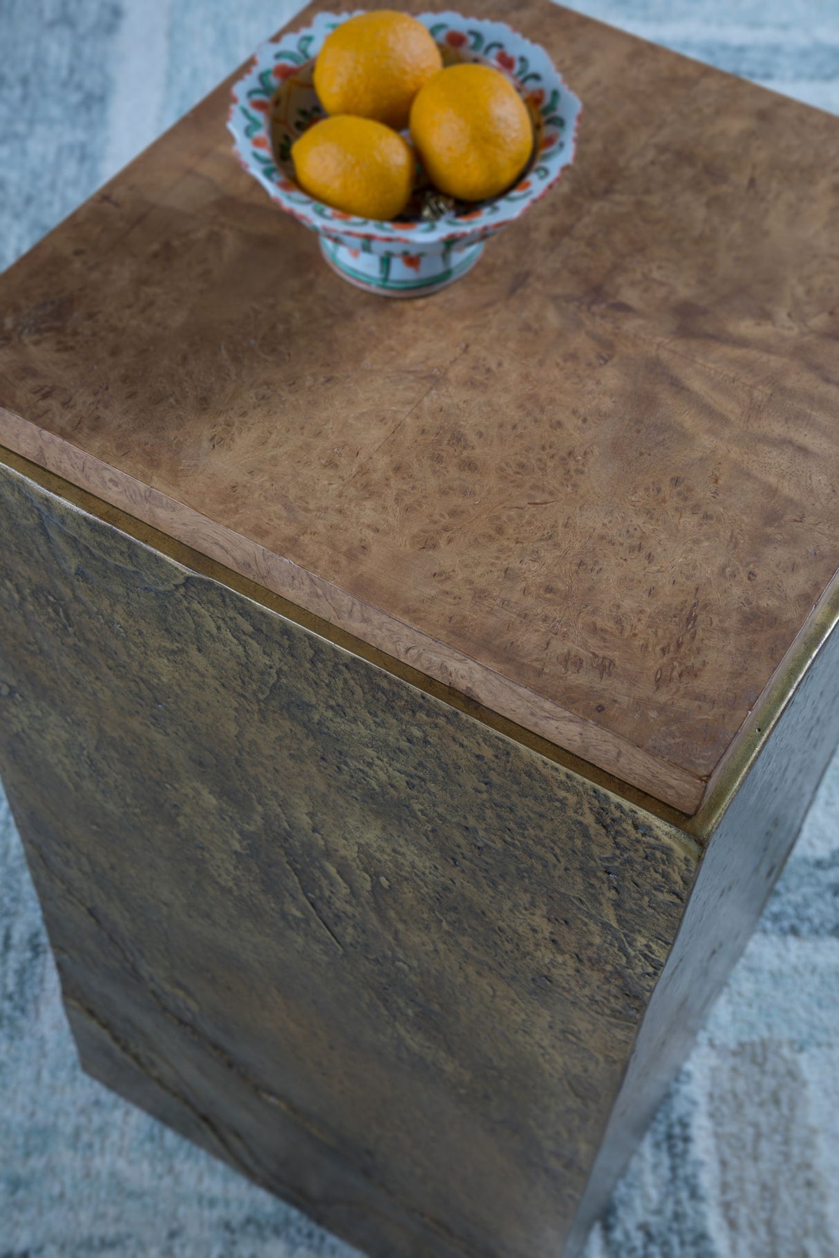 Simpatico - Simpatico Metal Base Spot Table - Light Brown