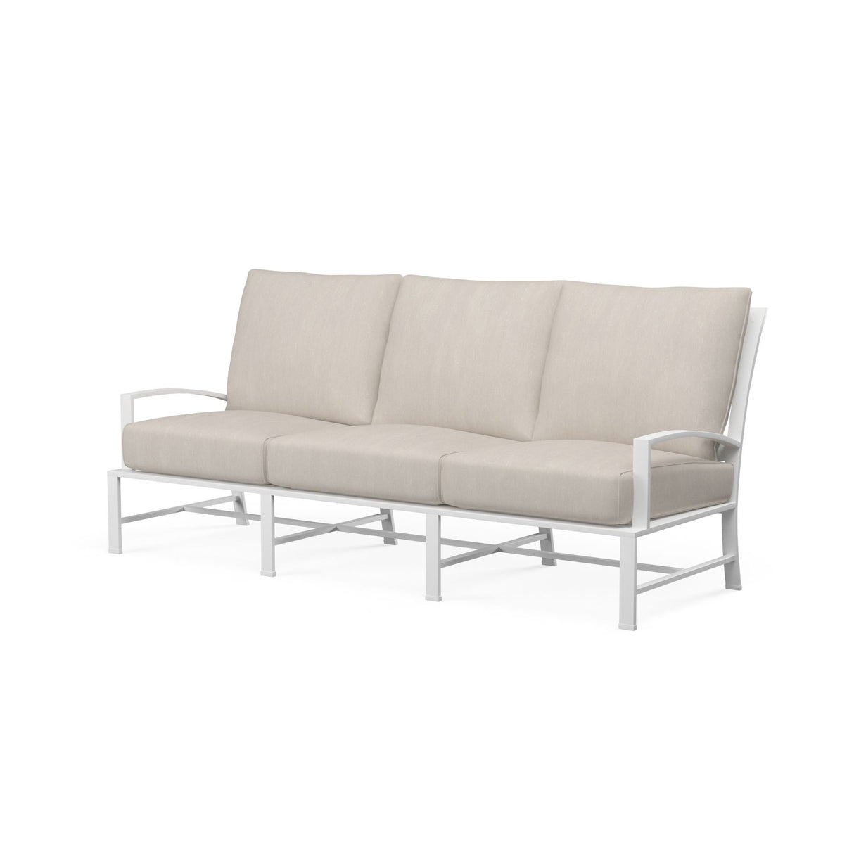 Bristol - Sofa, With Self Welt - Canvas Flax / White