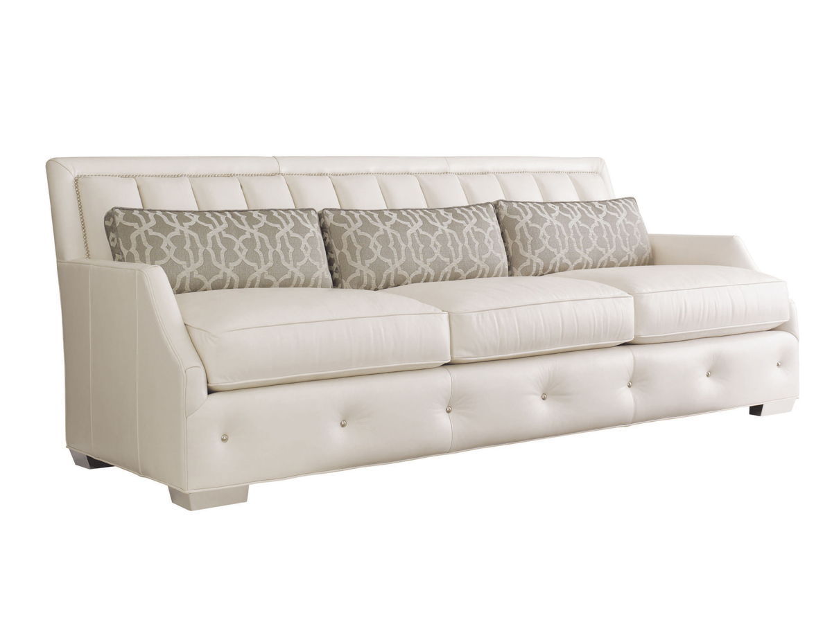 Lexington Upholstery - Audrey Leather Sofa - Beige