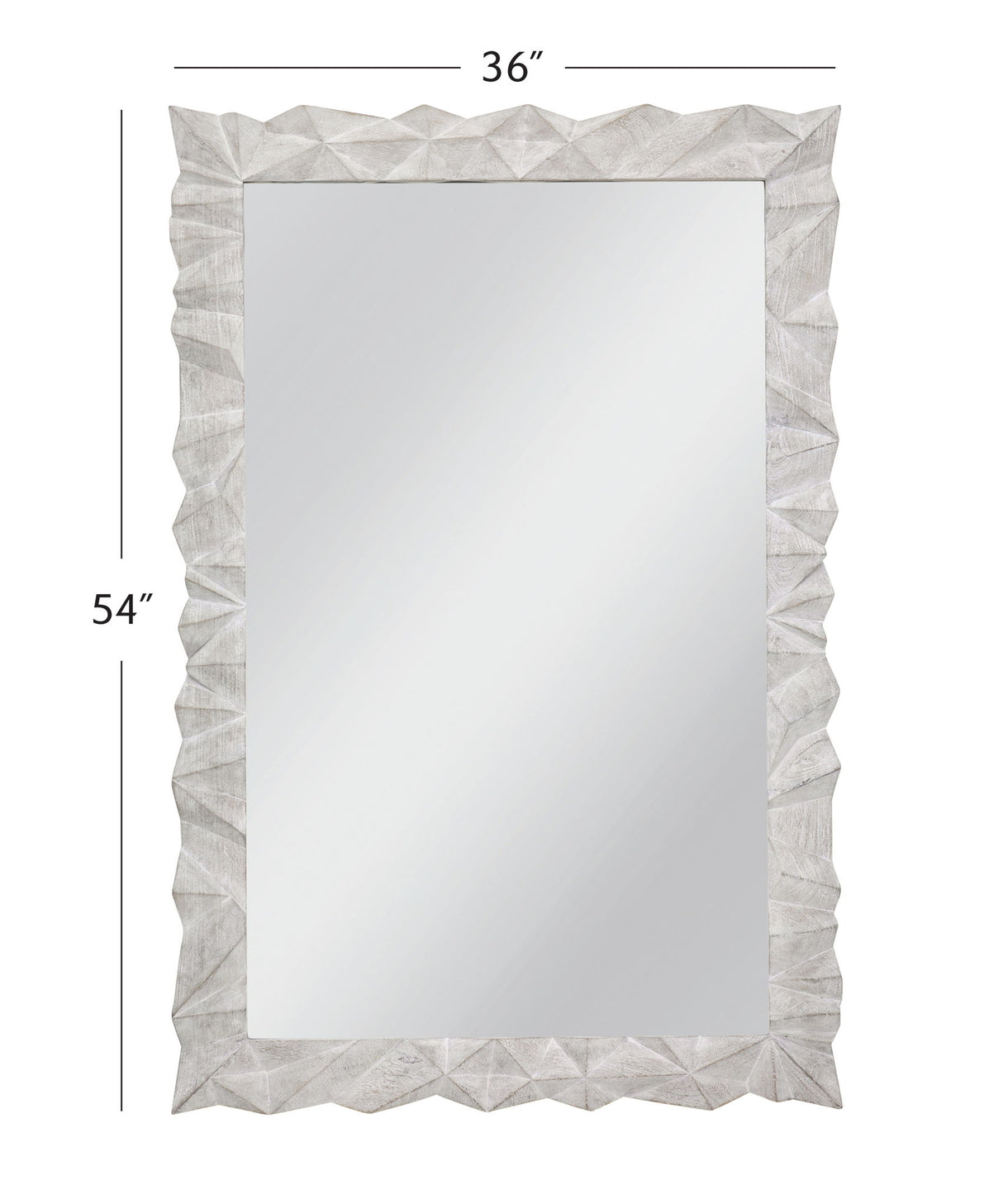 Isola - Wall Mirror - White Wash