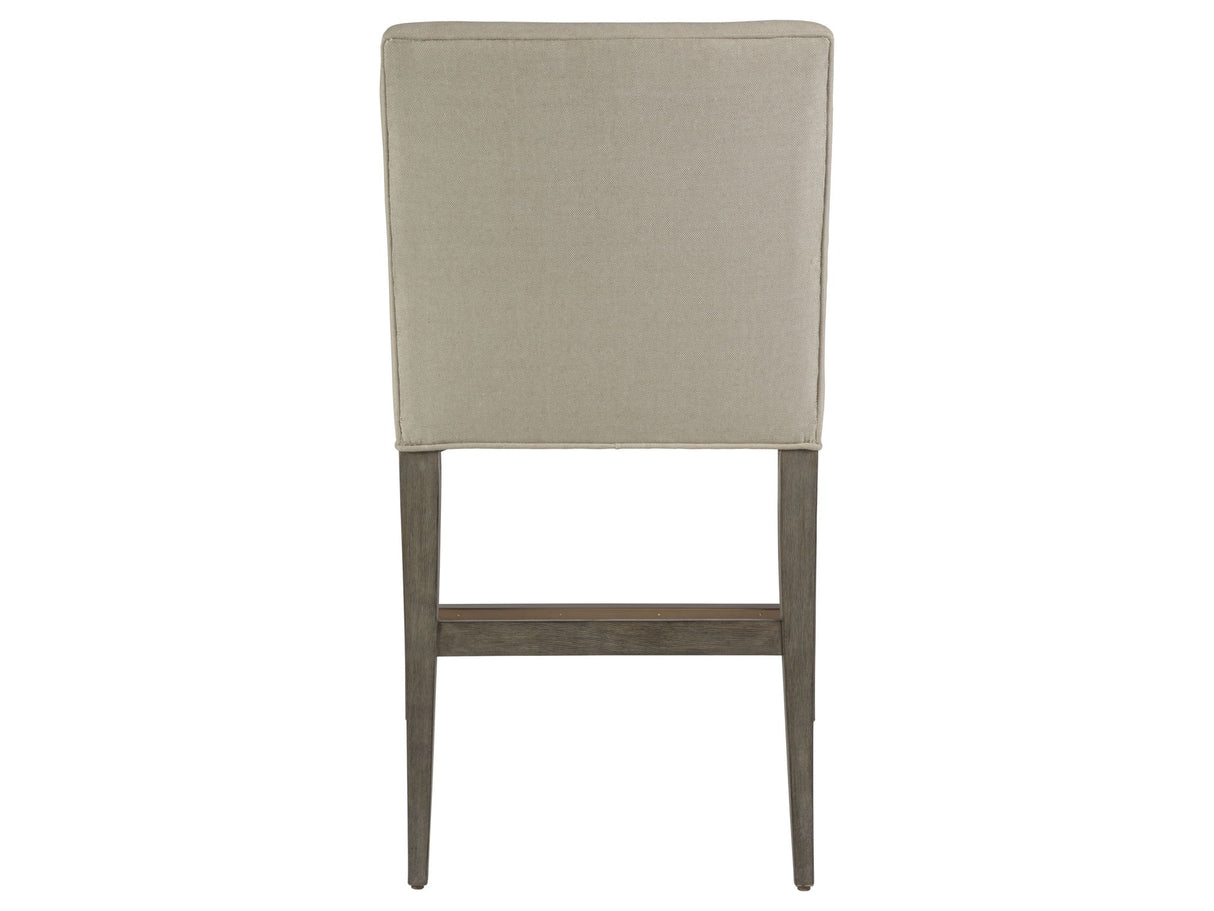 Cohesion Program - Madox Low Back Upholstered Counter Stool - Gray
