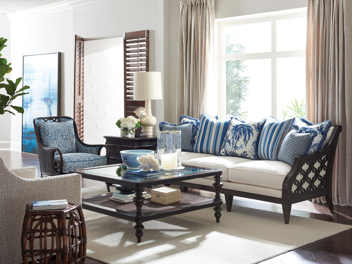 Royal Kahala - Bay Club Sofa - Dark Brown / Beige