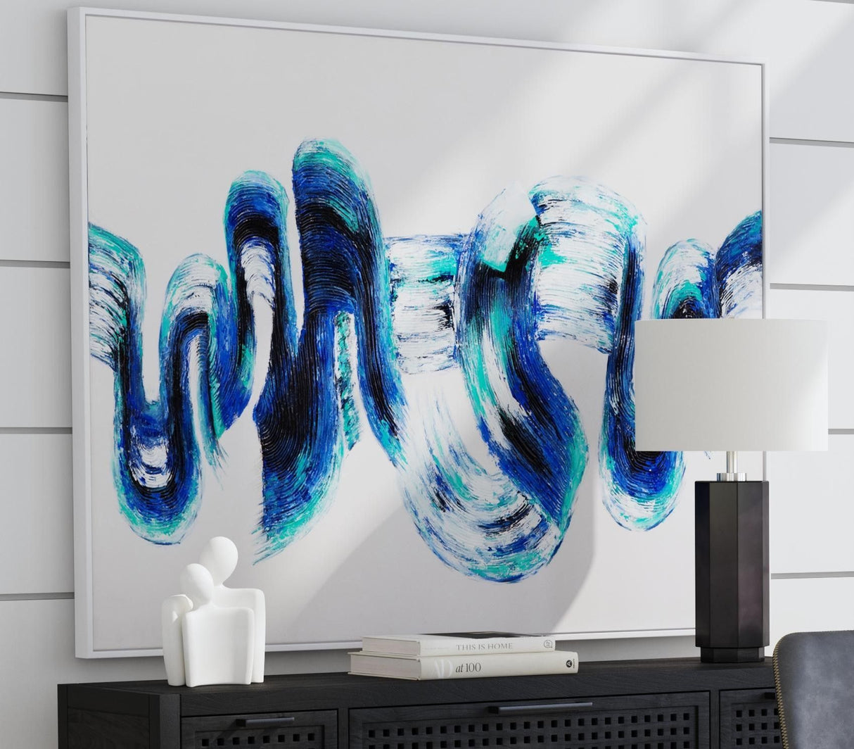 In Motion Canvas Art - White