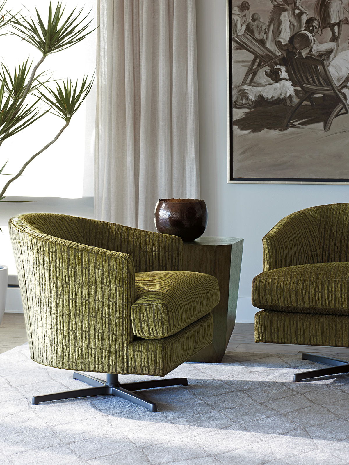 Lexington Upholstery - Graves Swivel Chair