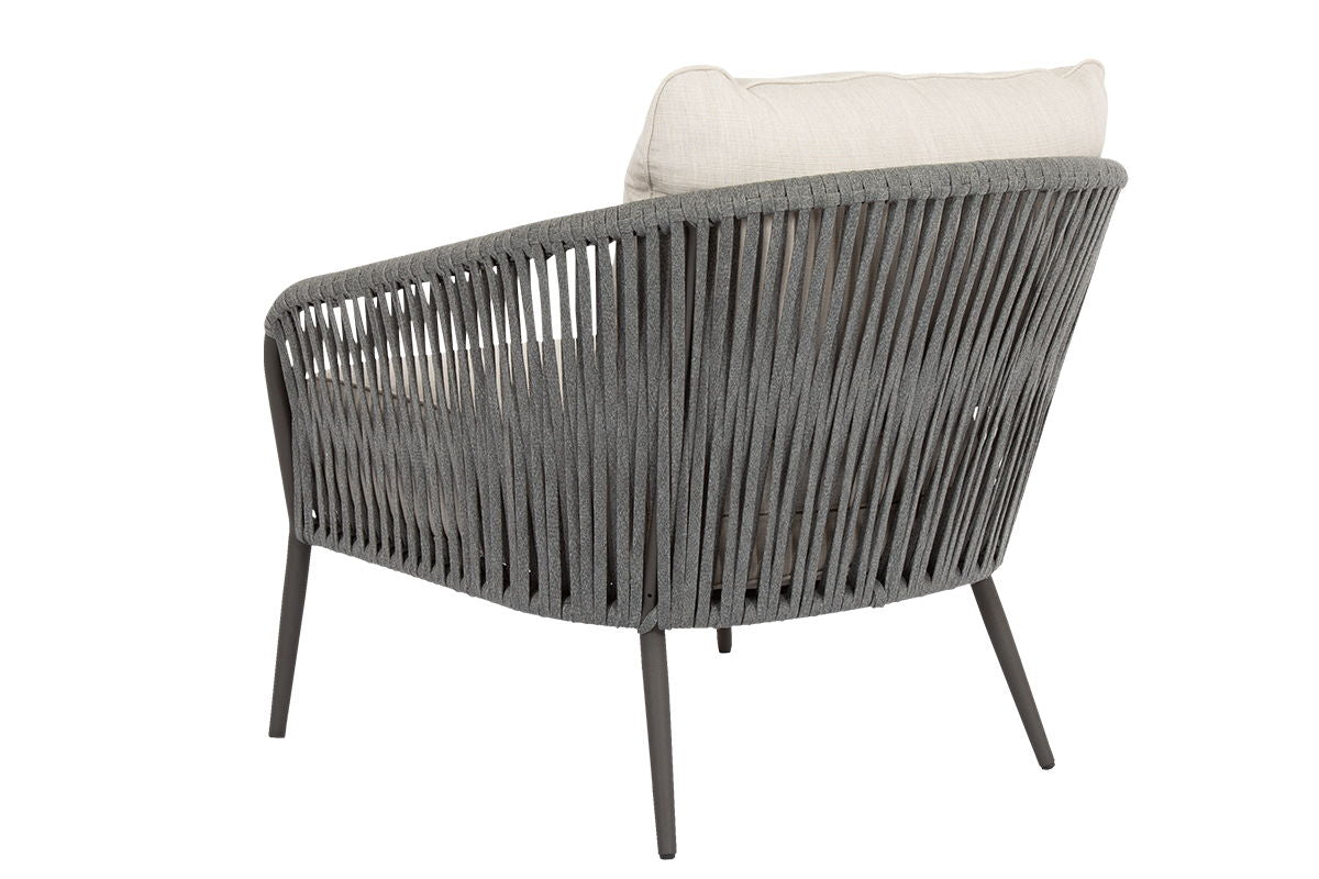 Florence - Club Chair, No Welt - Echo Ash / White