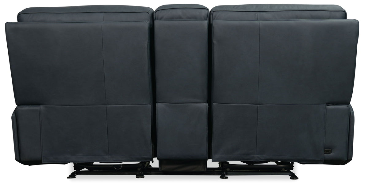 MS - Riverton Power Gliding Console Loveseat With Power Headrest And Lumbar